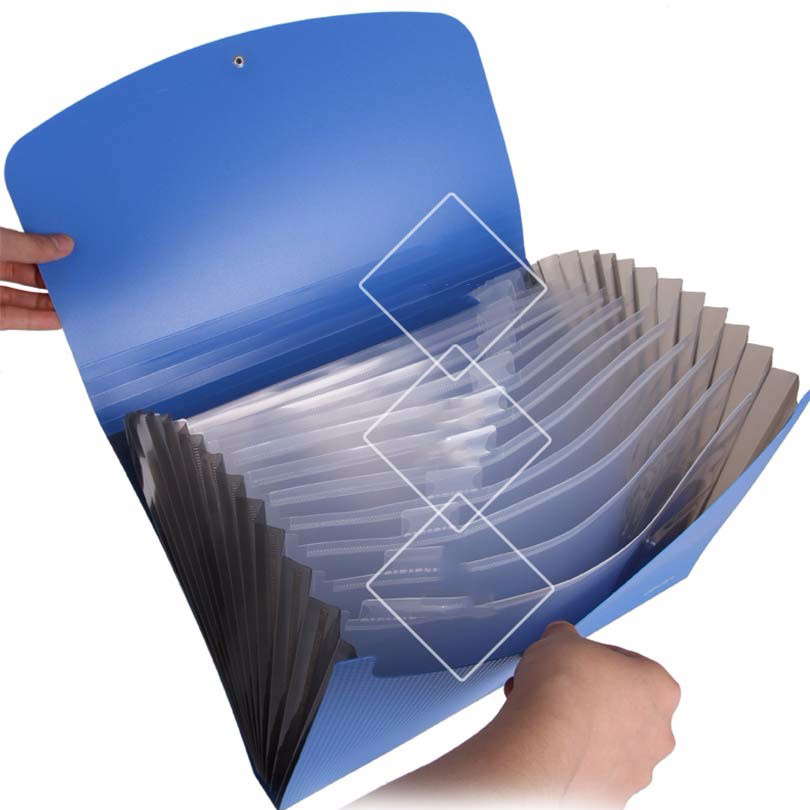 Deli Business Style Expanding Wallet 13 case A4 Size File Folder Bill Document folder for A4 papers Folders for documents holder