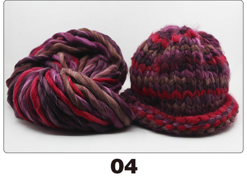 250g/roll Grof Wol Ijslandse Wol Garen Grote Dikke Garen voor Breien Hoed/Tapijt Mat Hand Breien haak Garen: 4