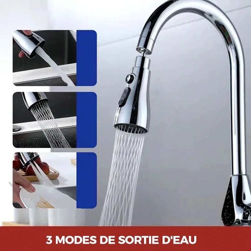 Multifunctional Faucet Universal Pressure Tap Nozzle Replacement Sprayer Universal for Kitchen Bathroom B99