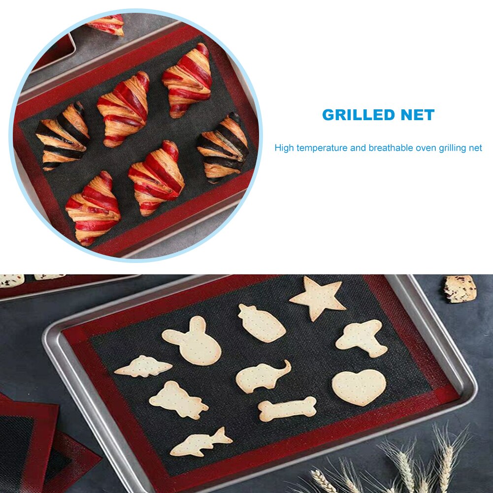 Heat Resistant Oven Sheet Liner For Cookie /Bread/ /Biscuits/Puff/Eclair Perforated Silicone Pastry Mat Tool Nonstick Baking Mat