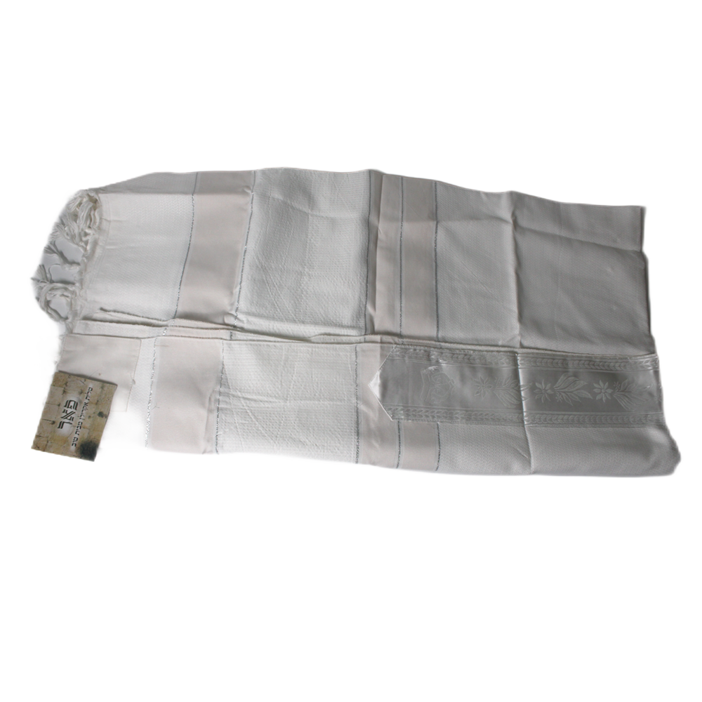 Chal mesiánico Tallit para oración judía, bufanda blanca Hanukkah con bolsa de 120x160cm, envolturas de Talis religiosos, de Israel