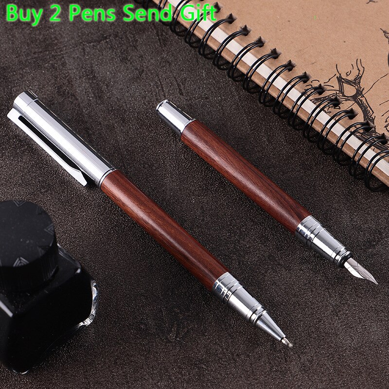 Nice Smell Rosewood Brand Ink Fountain Pen Writing Signature Pen Buy 2 Pens Send