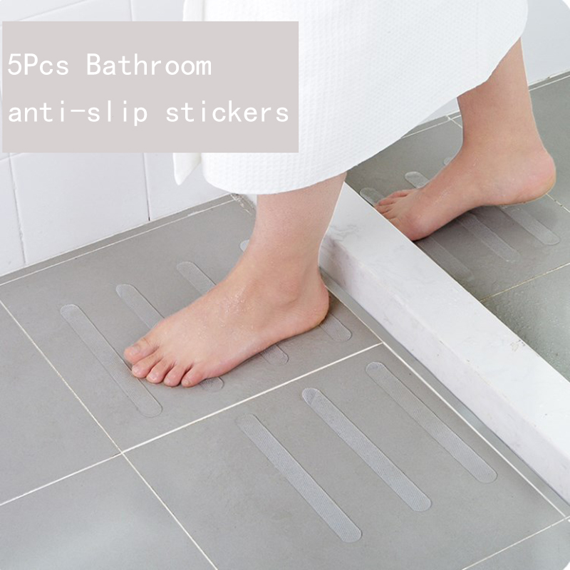 5 st 20cm genomskinliga halkskyddsdekaler för badkar, halkfria duschremsor pad golvsäkerhetstejp antisladdtejp badkar duschdekal