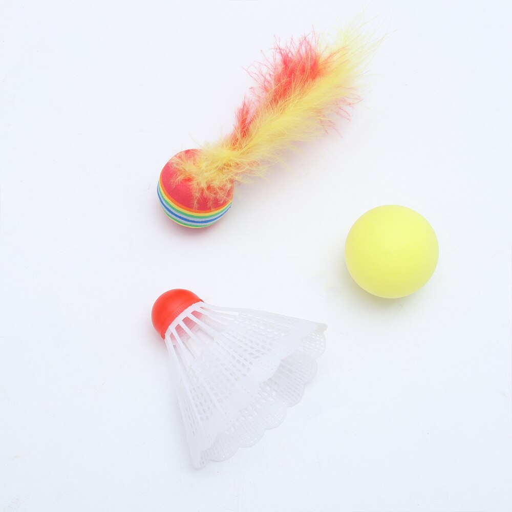 1 set badmintonrackets, draagbaar, grappig gekleurd, duurzaam, sportartikelen, vrijetijdsspeelgoed voor kinderen, jongens