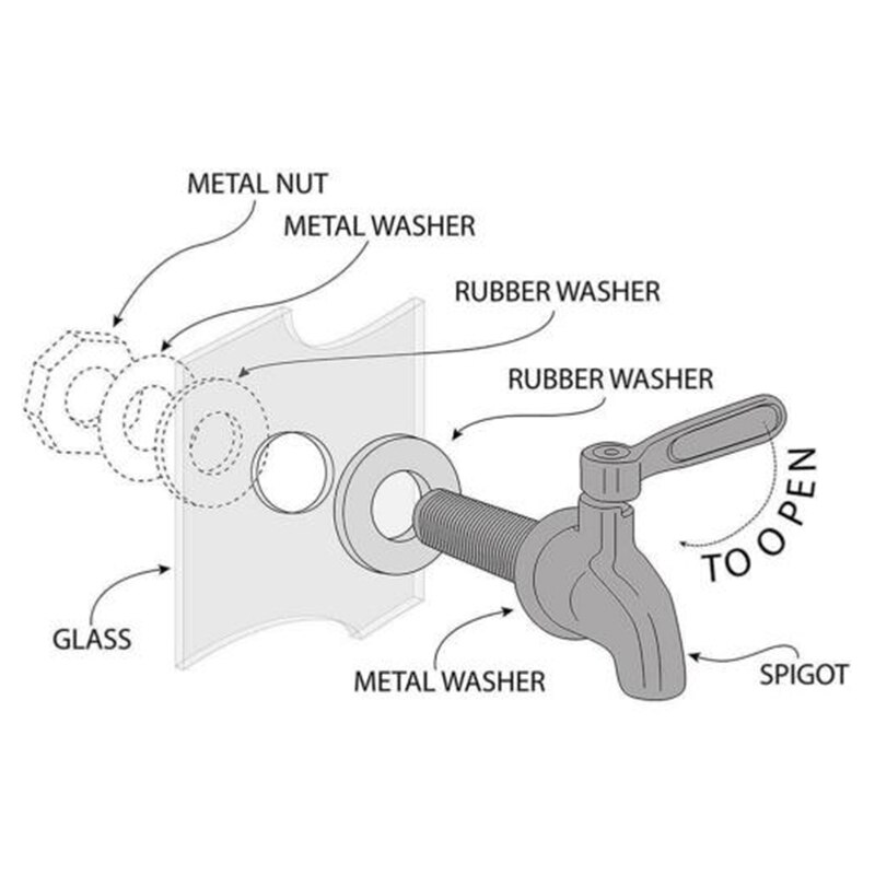 1Pc 12/16Mm Rvs Drank Dispenser Wijn Vat Kraan Water Tap Tap Tap Goede Dispenser voor Wijn Vat