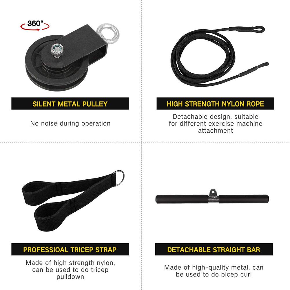 LAT Pulley System Arm Muscle Strength Training Exerciser Fitness Equipment for Men Women