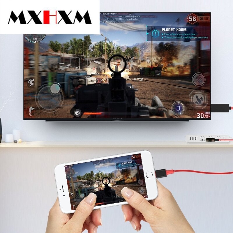 Mxhxm Mobiele Hd Display Panel Kabel Hdmi Screen Synchroniseren Kabel Display Kabel Plug-En-Play Ondersteuning IOS13 voor Iphone