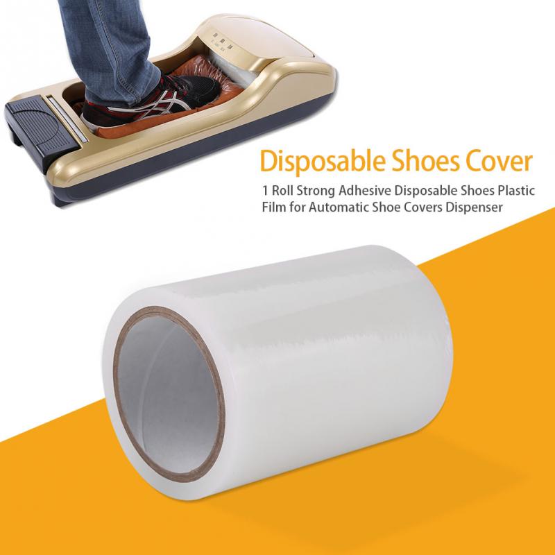 1 rulla vahvasti liimautuva kertakäyttökenkien muovikalvo automaattiseen kengänsuojusten annostelijaan