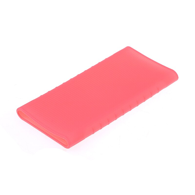 1PC Silicone Protector Case Cover for Xiaomi Power Bank 2 10000 MAh Dual USB Port Skin Shell Sleeve for Power Bank: Pink