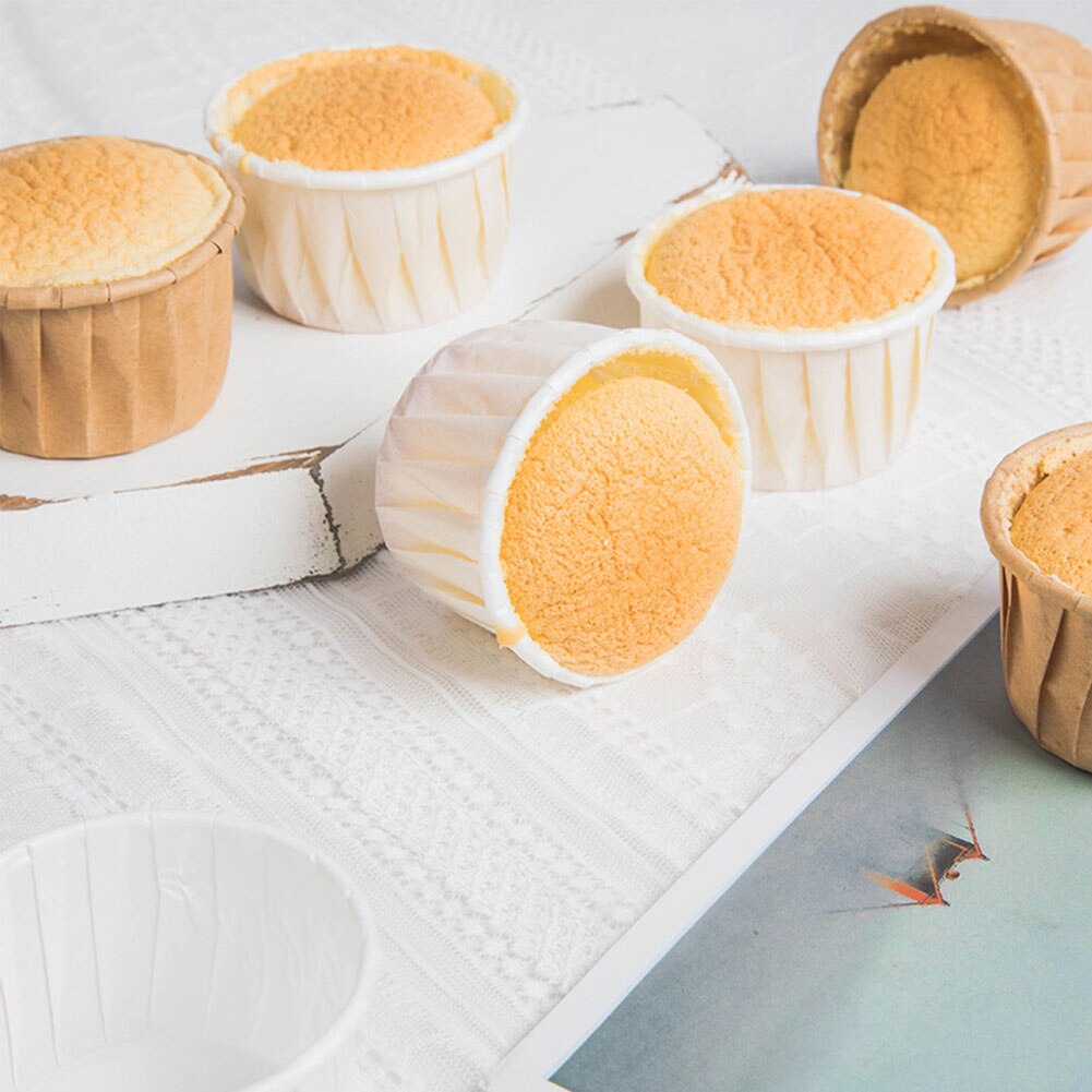 50PCS Mini Paper Cake Cupcake Liner Baking Muffin Box Cup Case Party Tray Cake Mold Decorating Tools High Temperature Resistance