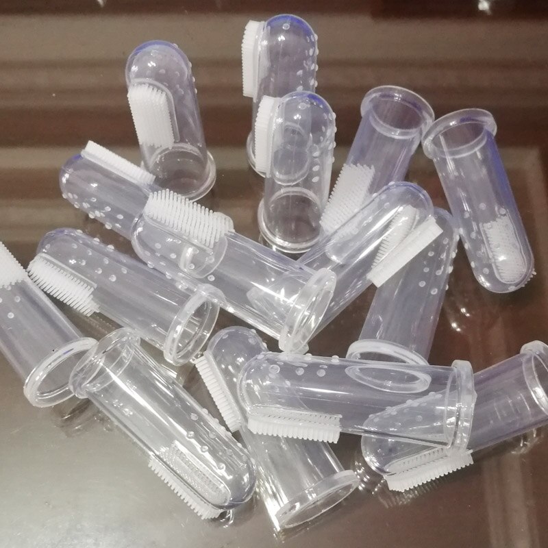 Cepillo de dientes de dedo de silicona para formación de dientes