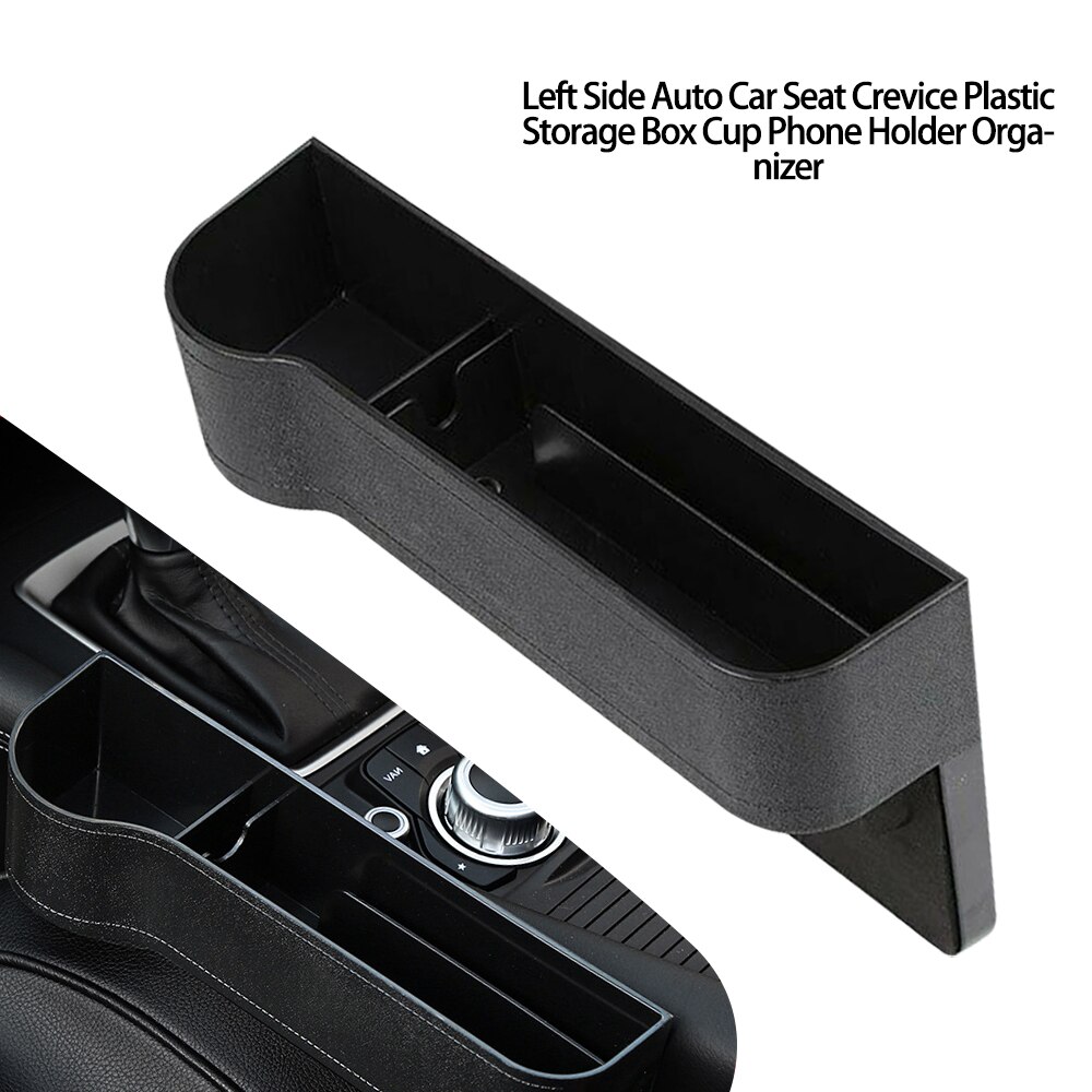 Car Storage Box organizer Universal Car Seat organizer Card Phone Holder Pocket Seat Gap Slit Pocket Catcher Organizer: Left