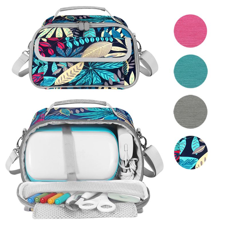 Travel Portable Handbags with Pockets Carrying Case Cover Storage Box Shulder Bag for -Cricut Joy Machine and Accessories