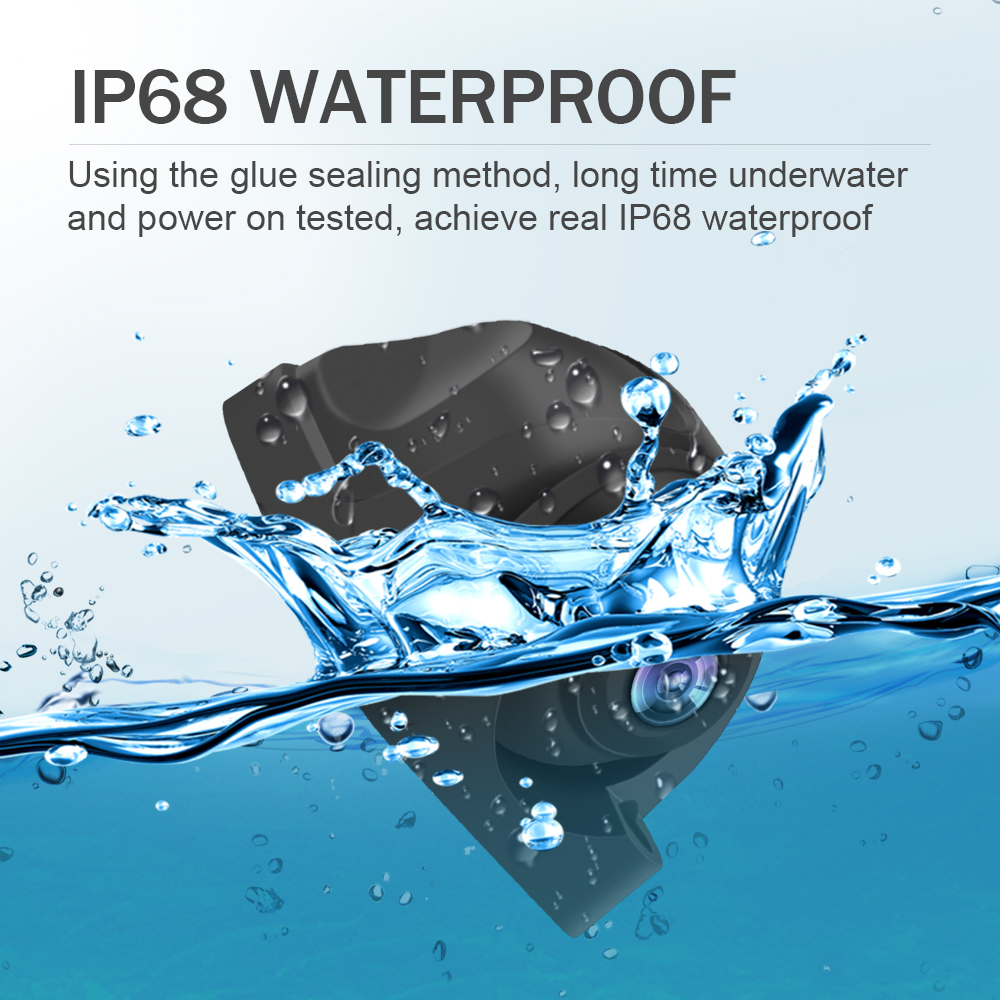 1920*1080P 720P AHD Side View Camera 360° Adjustable Angle Starlight Night Vision Vehicle Waterproof Camera For Bus Car Truck RV