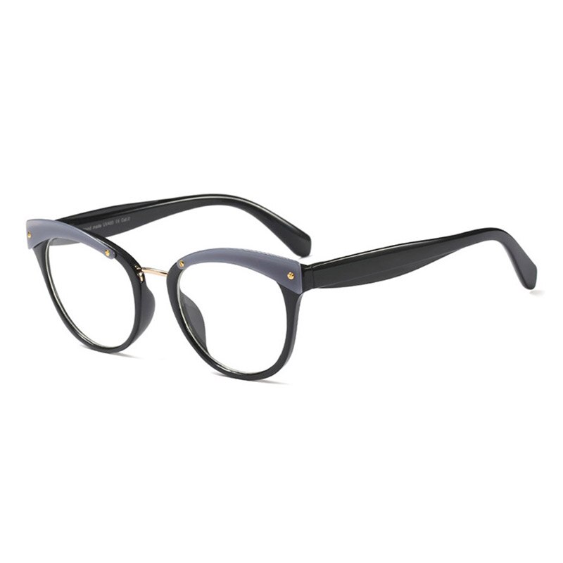 Feminino browline design óculos ópticos prescrição acetato aro óculos para óculos de aro grande quadro moda estilos 92163