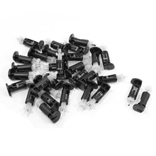 Black Plastic White, Mounting For Intel CPU Fastener Plastic Push Buckle PC Heatsink Cooler, 30 pcs