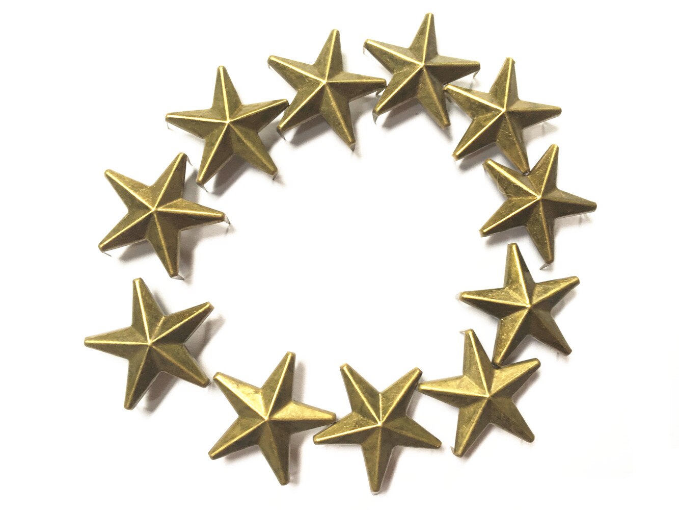 100 Pcs Star Studs Metalen Klauw Kralen Nailhead Punk Klinknagels Met Spikes (15mm): Bronze