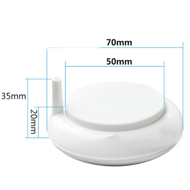Kit de diffuseur d'air pour aquarium, diffuseur d'oxygène dissous ultra-élevé, diffuseur d'air rond pour conduit de four nano: T50