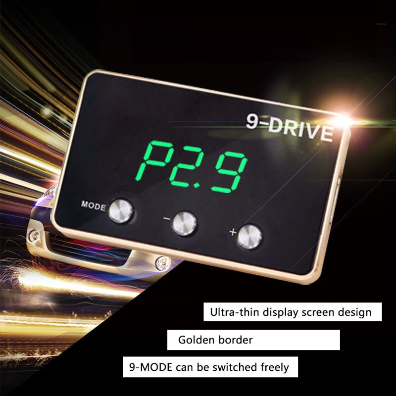 Car Electronic Throttle Controller 9 Drives 5 Modes Plug and Play Portable Pedal Booster Electronic Throttle Accelerator