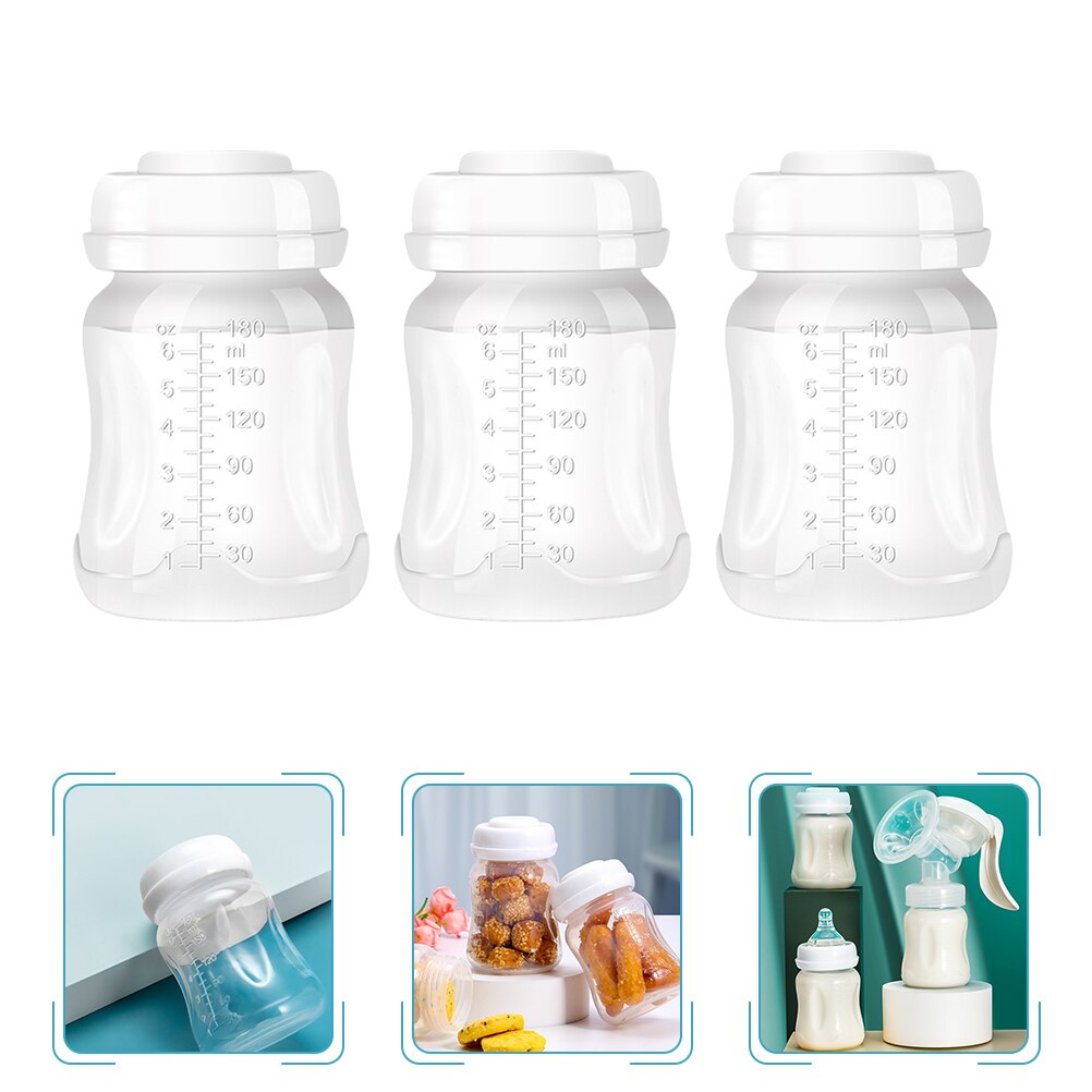 3 stücke Kunststoff Brust Behälter Flasche Pflege Flasche Baby Flasche: Ursprünglich Titel