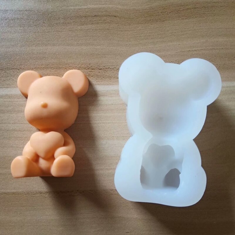 3D Bär Herz Liebe Silikon Kekse Fondant bilden Kuchen bilden Gelee Süssigkeit Schokolade Dekoration Backen Werkzeug