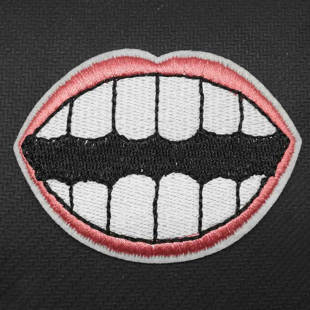 Tape Vrede Whiskey Tango Westworld Brief Schoenen Porg Ijzer Op Geborduurde Kleding Patches Voor Kleding Stickers Kledingstuk: teeth