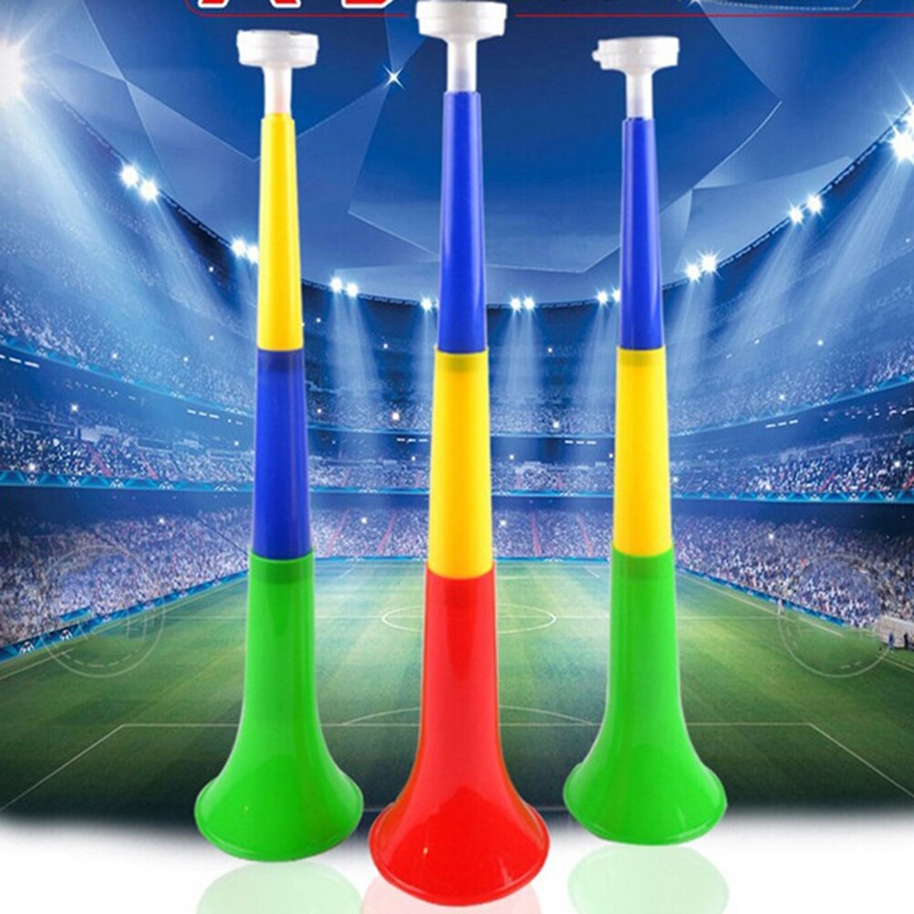 Tilfeldige farger musikkinstrumenter avtagbar fotballstadion hurrarop europeisk cup vuvuzela cheerleading horn kid trompet leketøy