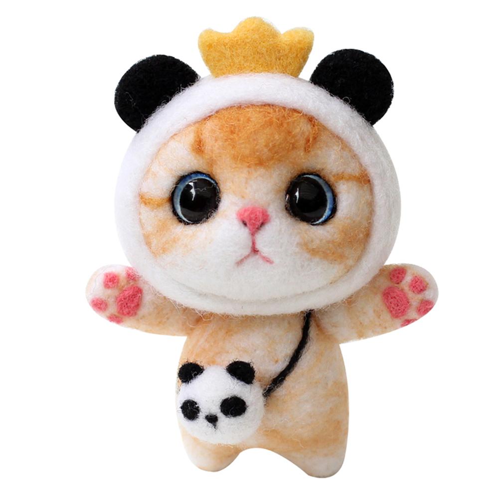 DIY Needle Felting Kit Needle Crafts Wool Felting Animals Kit DIY Handmade Non Finished Dog Handcraft with Needle Felting: 04