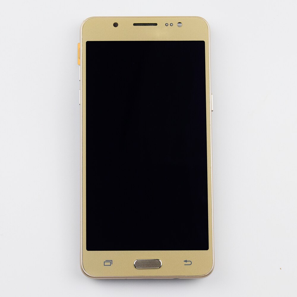 Für Samsung Galaxy j5 Display Touchscreen Digitizer Montage Für Samsung J510F LCD Display 510FN J510M J510Y J510G J510: gold with frame