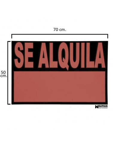 WOLFPACK Schild "Se Traspasa" – 70 X 50 Cm, Schwarz, Für Geschäftsübergabe Oder Vermietung