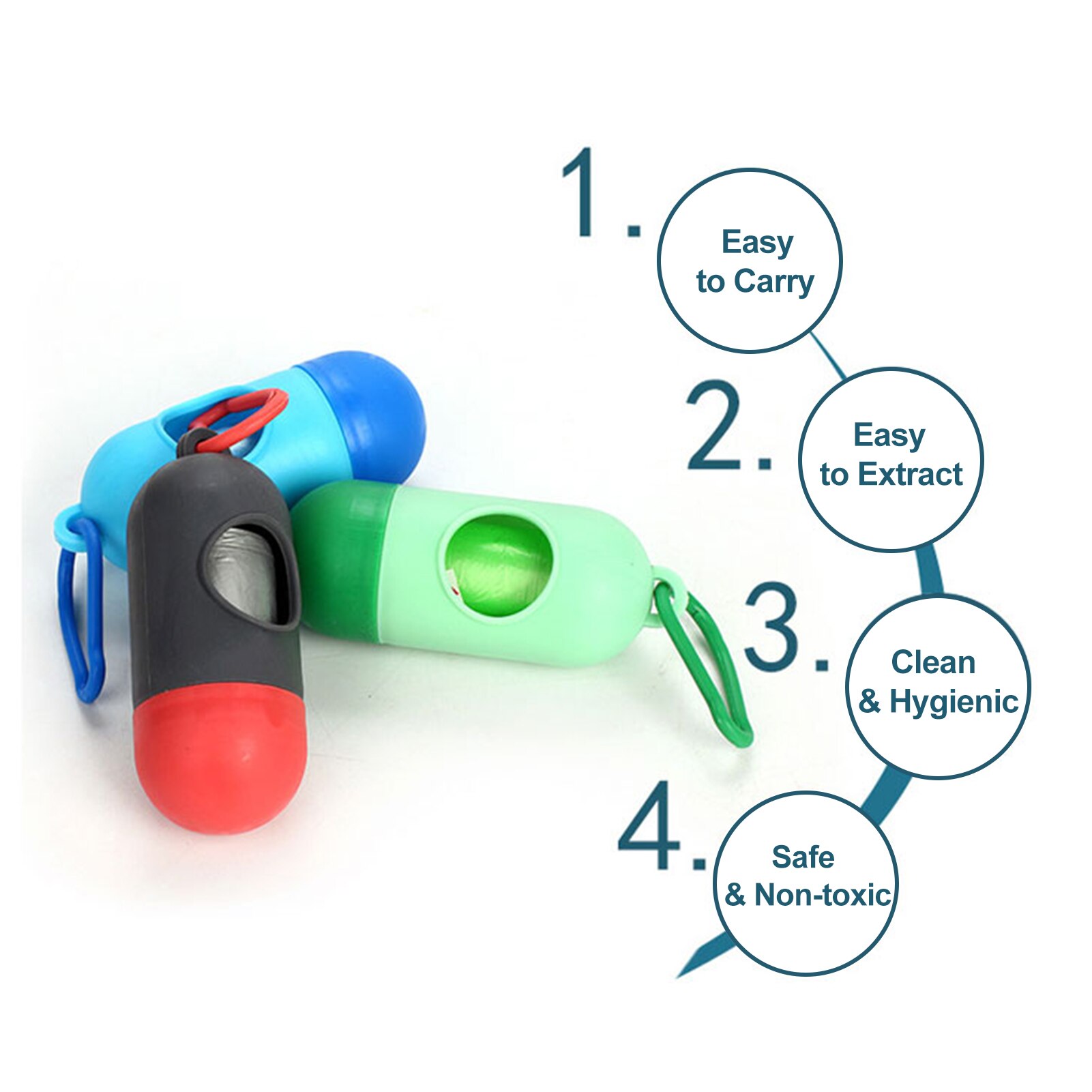 15Pcs Hond Poep Zakken Met Dispenser Lead Clip Hond-Afvalzakken Honden Poep Zakken Voor Huisdieren Outdoor Reizen camping Wandelen