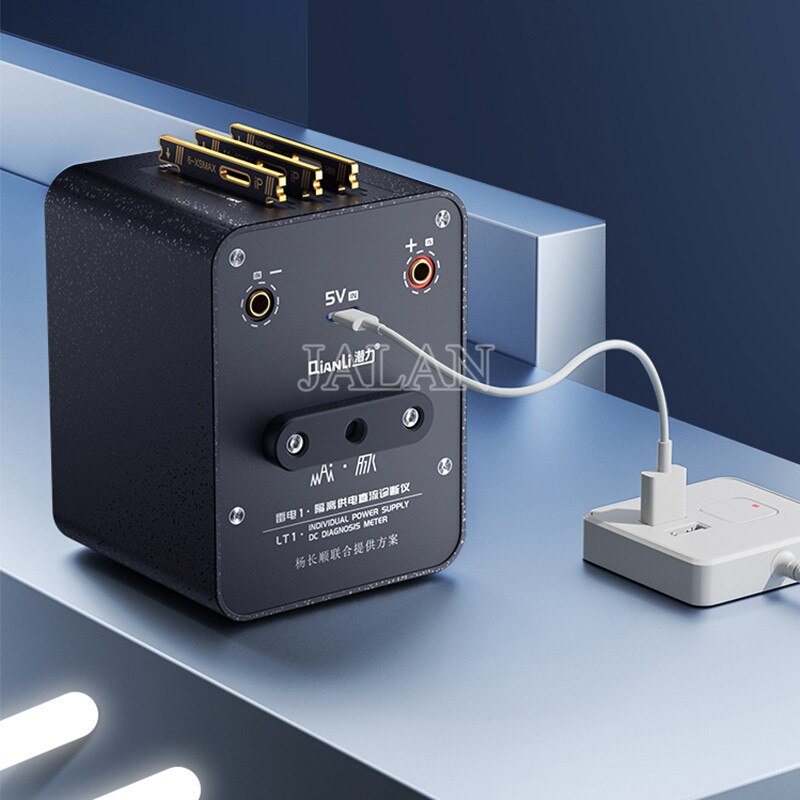 Qianli lt1 alimentatore strumento di diagnosi cc con interfaccia di tipo C per misuratore di potenza del caricabatterie per avvio rapido del telefono
