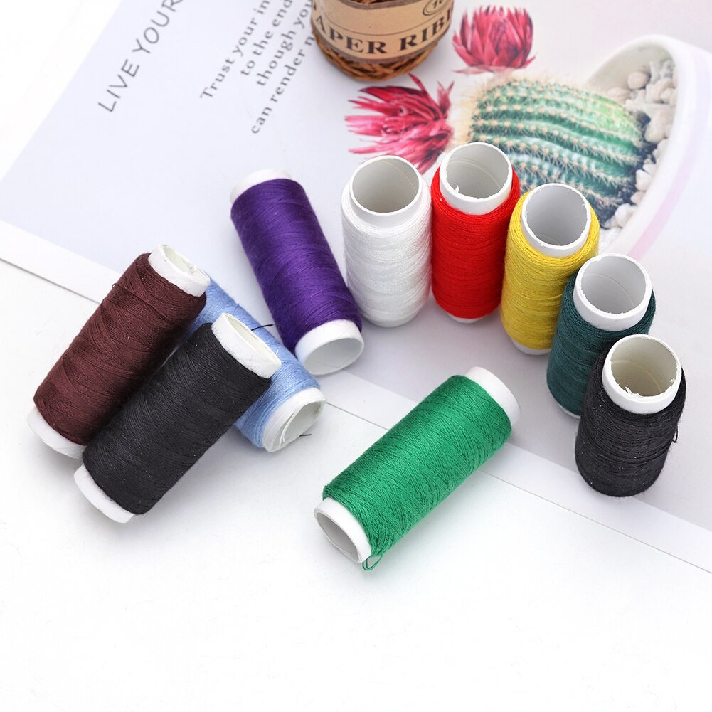 10 Color Sewing Thread 90 Meters Random Color Sewing Knitting Embroidery Hand DIY Sewing Sewing Tools Handicrafts