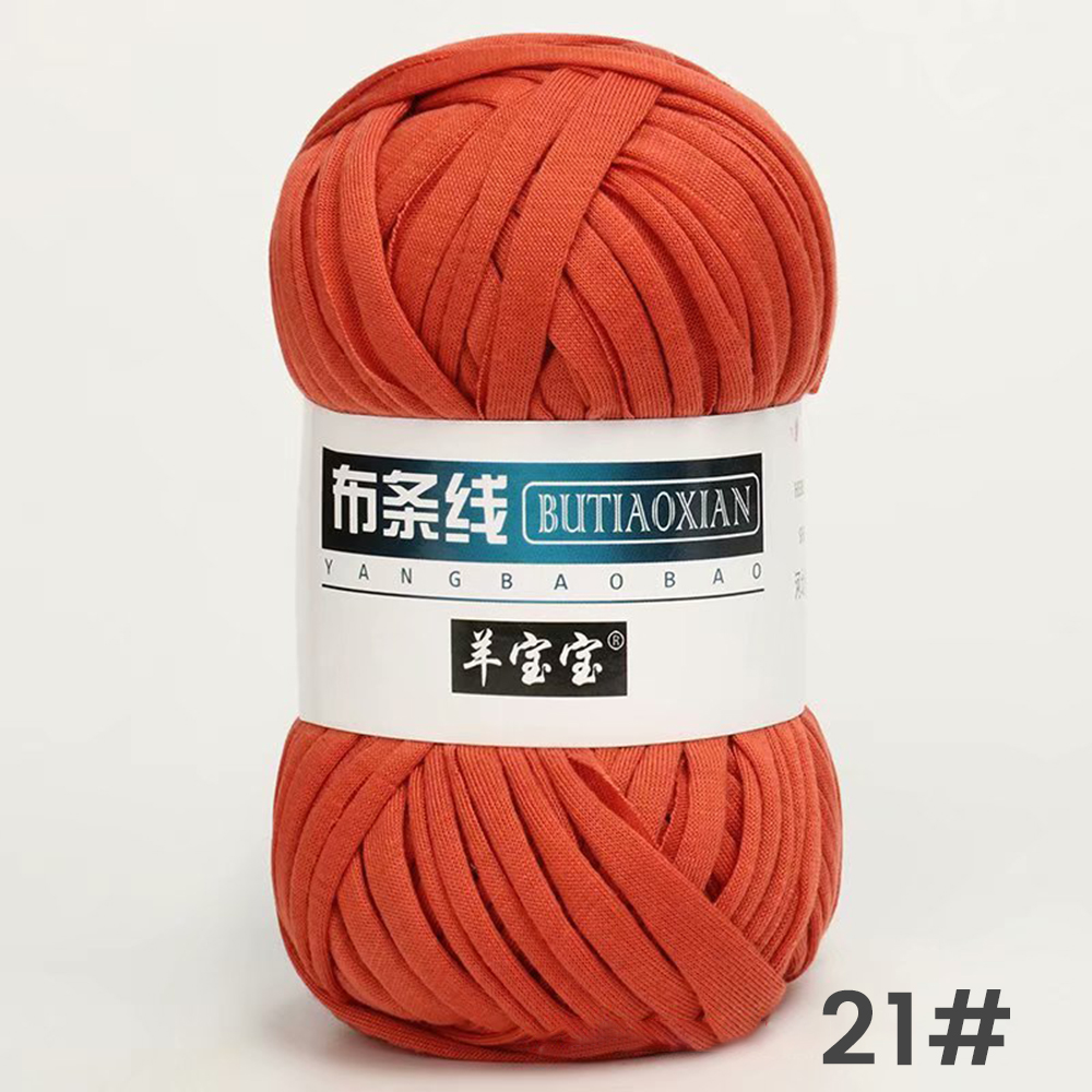 100g Dik Garen Super Zacht Gekleurde Doek Stof Strip Garen Voor Hand Breien Geweven Tas Tapijt Mand DIY handgebreid Materiaal