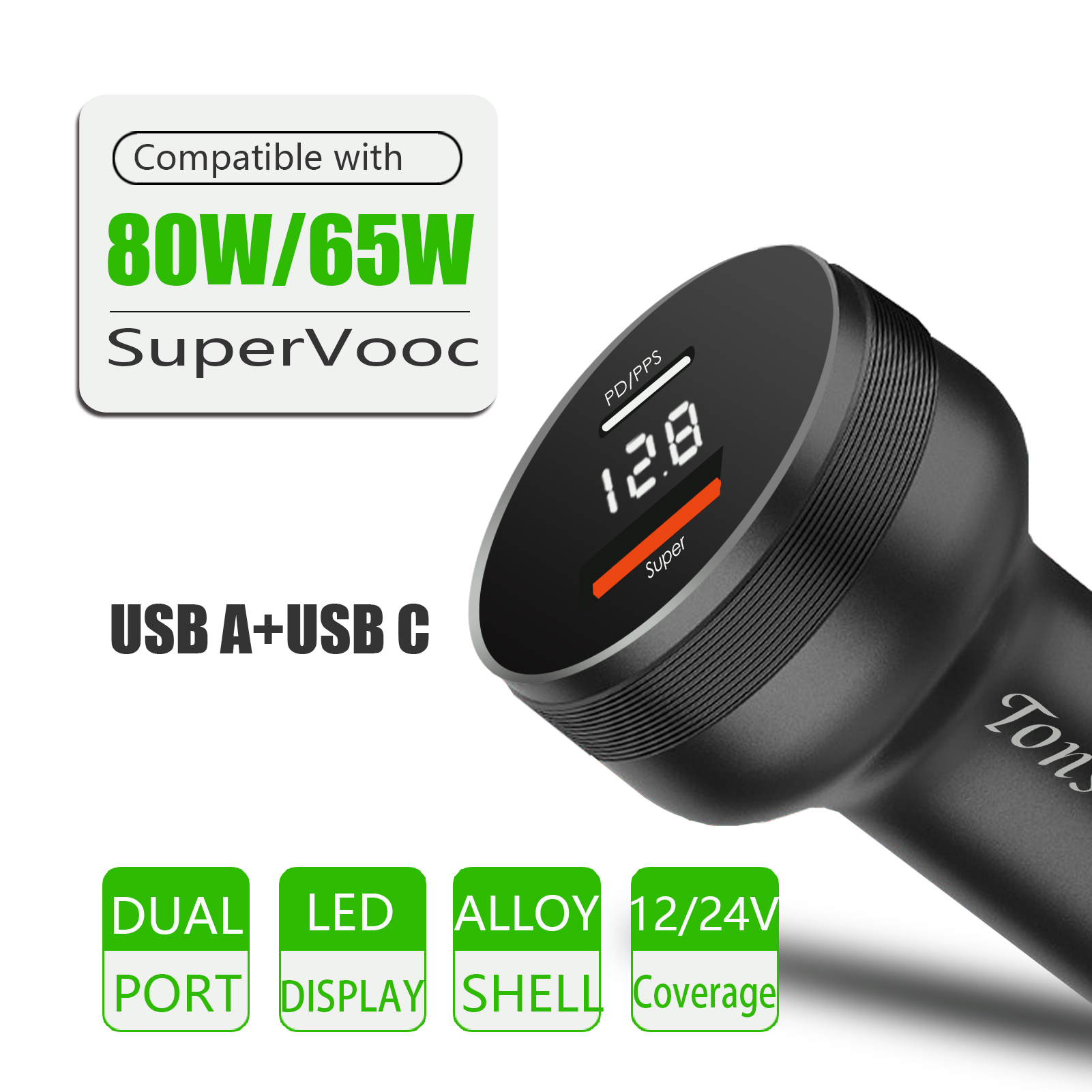 Supervooc Car Charger for Realme 11/10/9 Pro/C55/C35,Warp car adapter for OnePlus 11,Cigarette Lighter charger for OPPO Find X5