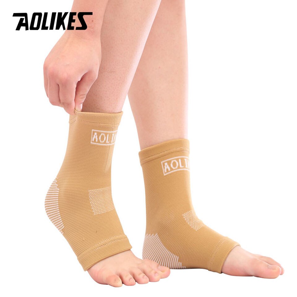 AOLIKES – Support de cheville élastique de Compression, 1 paire, protecteur de cheville respirant pour le basket-ball