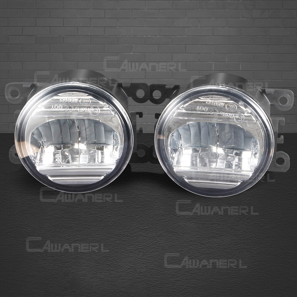 2 X Car Front Bumper LED Fog Light Assembly For Jaguar X-Type Xtype S-Type Stype XK XJ X358 30W Fog Daytime Running Lamp DRL 12V