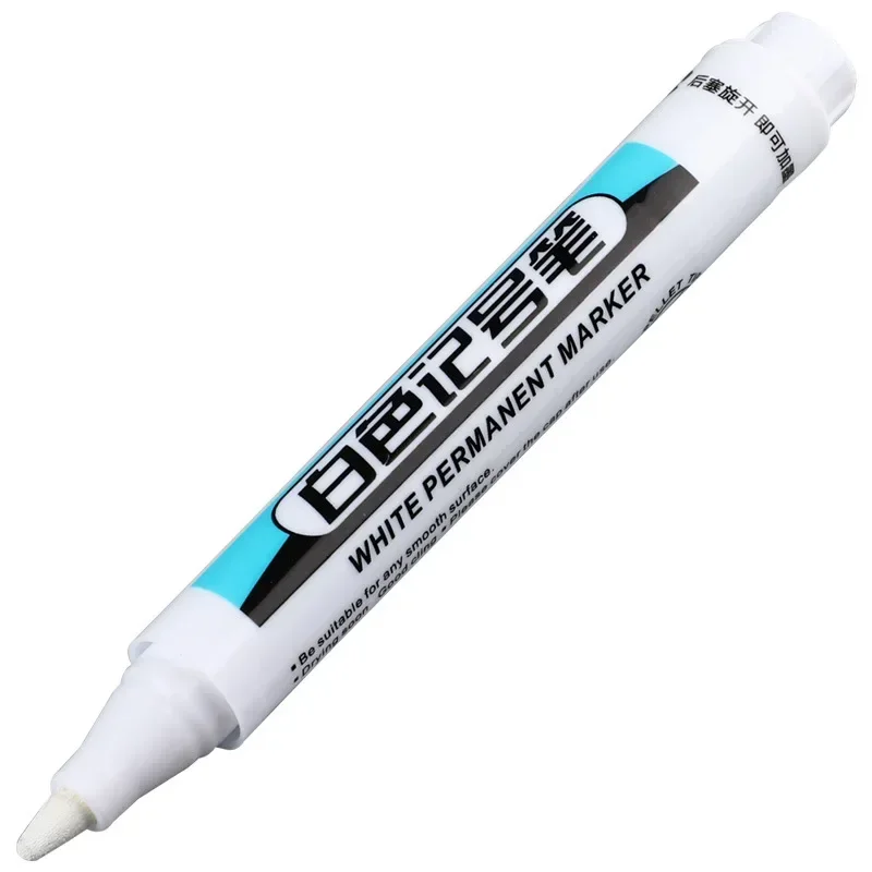 0.7/1.0/2.5MM White Permanent Marker Pens Paint Markers For Wood Rock Plastic Leather Glass Stone Metal Art Supplies: Red