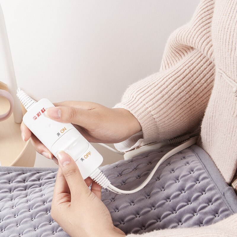 Rainbow Electric Heating Pad Flannel Heating Mat of Safe protection and Automatic temperature Control （WD101-36）