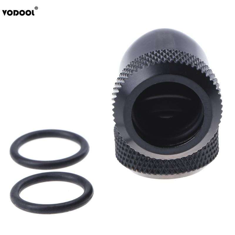 Computer waterkoeling accessoire 14mm od  g1/4 binnendraad 90 graden buisconnector voor pc waterkoeling voor 14mm od harde buizen