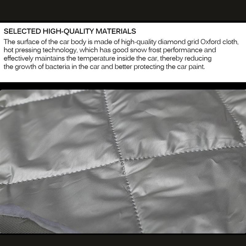 Holdbart foldbart bilforrudedæksel anti-frost is- og snebeskyttelse uv-fading bilafdækning
