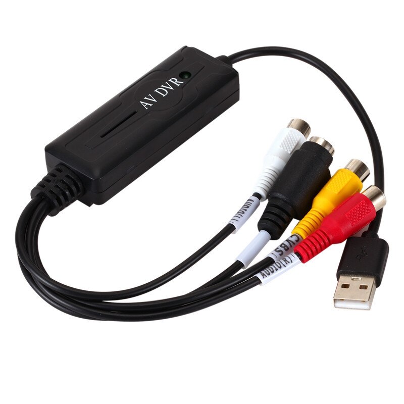 USB2.0 VHS to DVD Converter Convert Analog Video to Digital Format Audio Video DVD VHS Record Capture Card PC Adapter