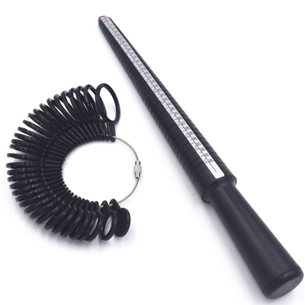 1 pierścionek zestawowy rozmiar biżuteria zestawy narzędzi pomiarowych plastikowy trzpień Stick Finger profesjonalne narzędzie kolorowe wygodne Charms , 5cm Dia.: 5