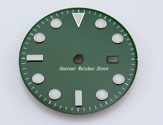 28.5/31.5mm sort / blå / grøn / hvid urskive steril pasform mingzhu 2813/3804 bevægelse tilbehør til mænds ur