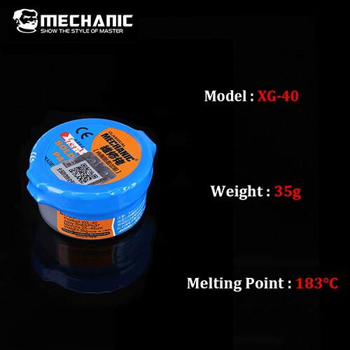 MECHANIC BGA Reballing Tin Paste XG-30 XG-40 Solder Paste Flux BGA Soldering Station Repair Tools: XG-40