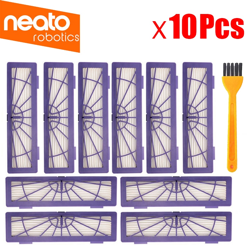 10 filtros 85 d5 polvo hepa de repuesto para aspiradoras robóticas neato botvac serie 70e,75 80