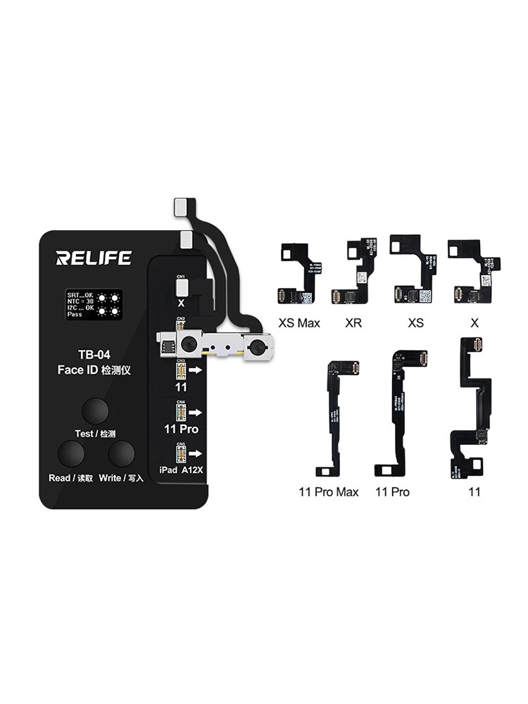 RELIFE TB-04 Dot Matrix Projector for iPhone X -11 promax Face ID Problem Checking Reading Writing Repair Programmer: Full set
