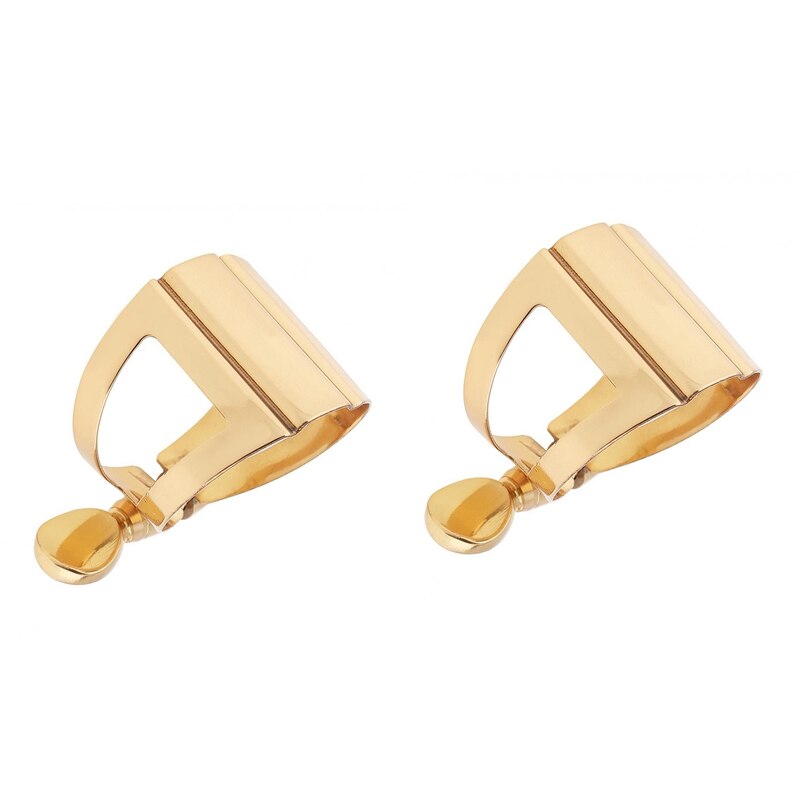 2 Pcs Saxophone Mouthpiece Ligature - Gold Plated Closure for Bb Tenor Soprano Reeds