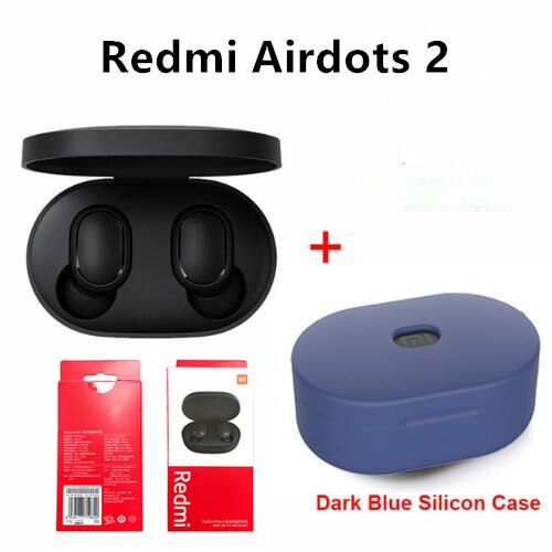 Originele Xiaomi Redmi Airdots 2 Tws Oortelefoon Draadloze Bluetooth Koptelefoon Stereo Ruisonderdrukking Microfoon Voice Control: airdots 2 blue case