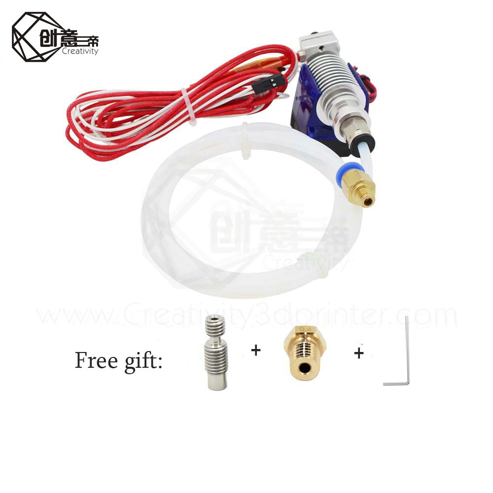 Creativity Remote Extruder Kit 3D Printer Direct Drive Extruder 3D Printer Parts V6 J-Head Kit E3DV6 Nozzle Heating Block